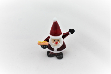 Santa Claus mit Bratwurst