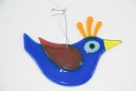 Glass Bird Blue for Hanging