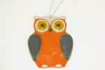 Glass Owl Red for Hanging