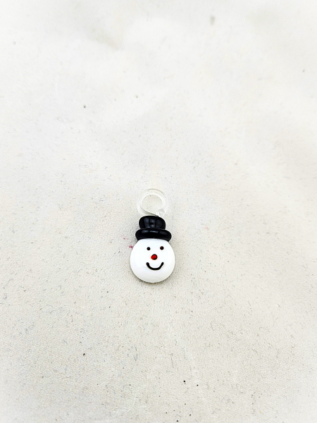 mini snowman head pendant